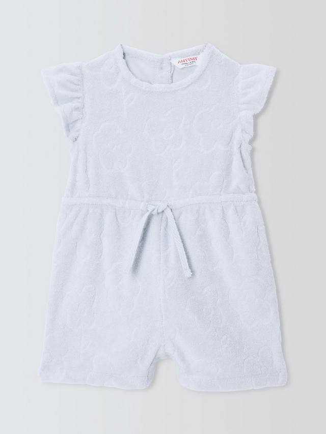 

Детский комбинезон с цветочным полотенцем John Lewis , цвет Blue Floral