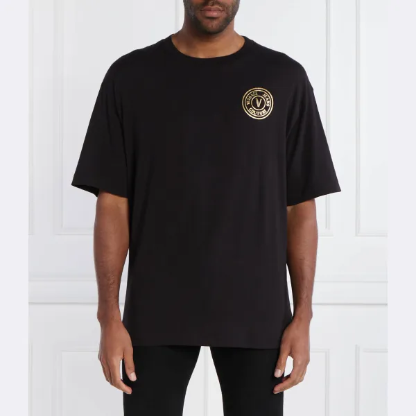 

Футболка свободного кроя Versace, черный