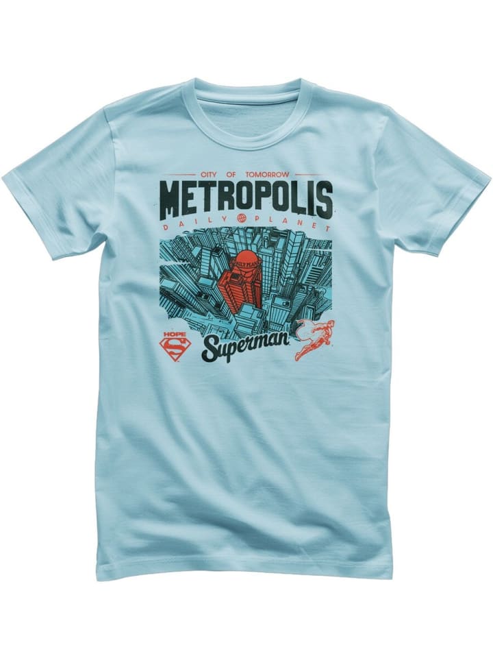 

Футболка Metropolis Daily Planet T-Shirt синего цвета Superman, Синий, Футболка Metropolis Daily Planet T-Shirt синего цвета Superman