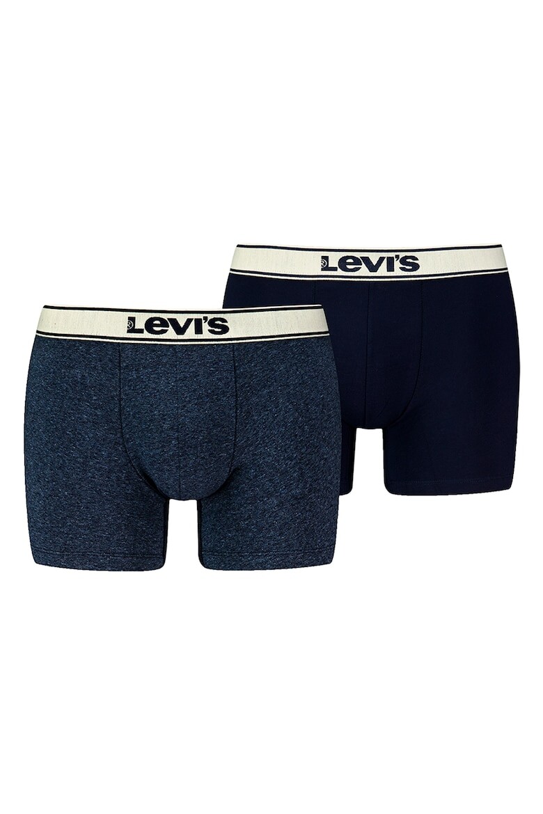 

Хлопковые боксеры с логотипом, 2 пары Levi'S, синий