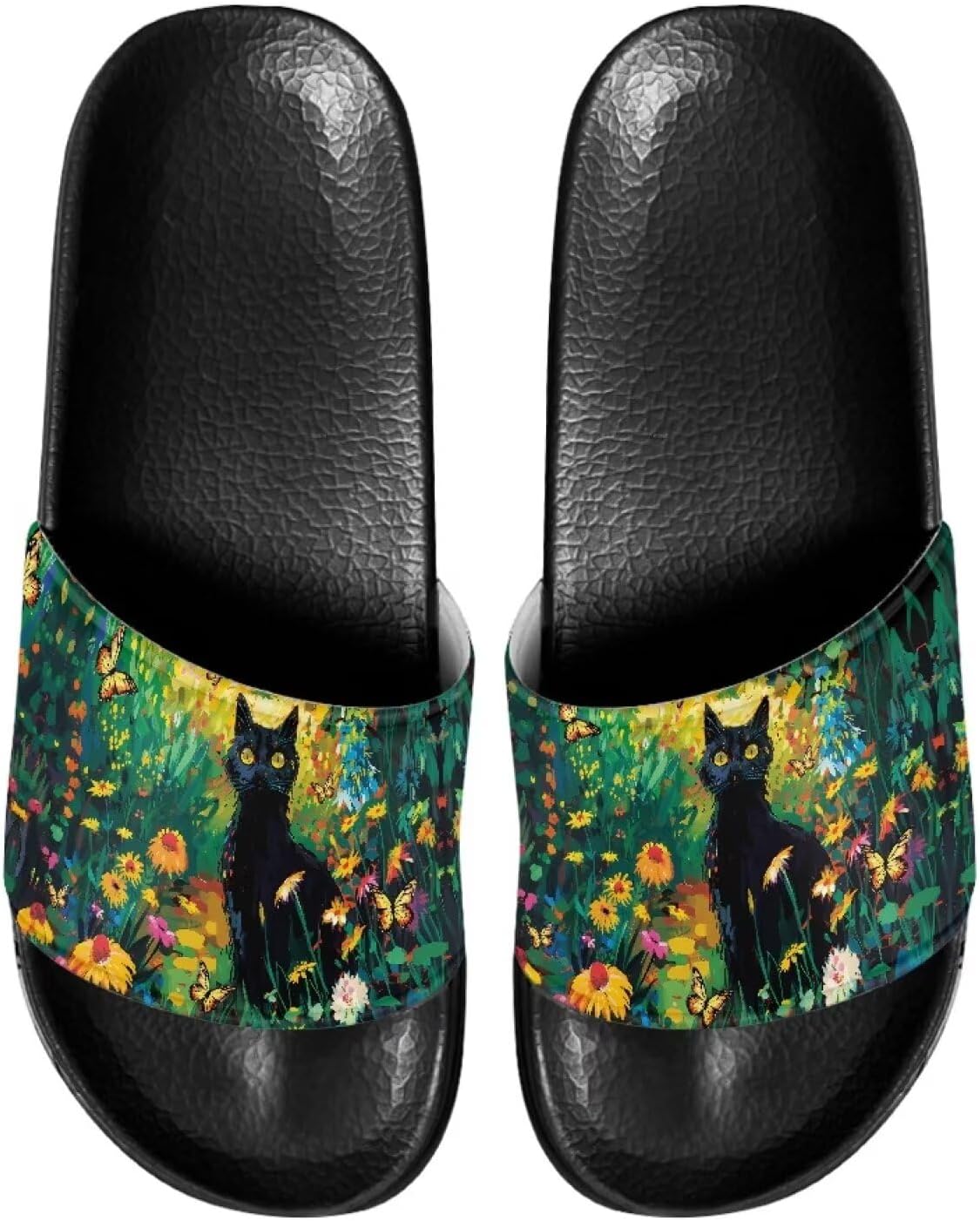 

Сланцы для женщин на плоской подошве с открытым носком, удобные пляжные сандалии, тапочки Judentidos, черный