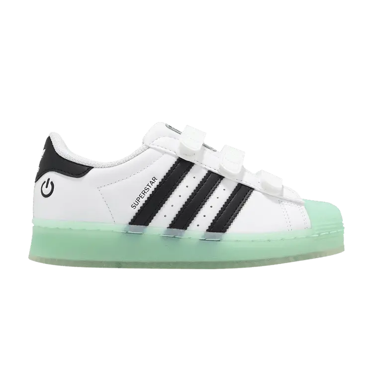 

Кроссовки adidas Superstar CF C 'LED Lights - White Semi Flash Aqua', белый