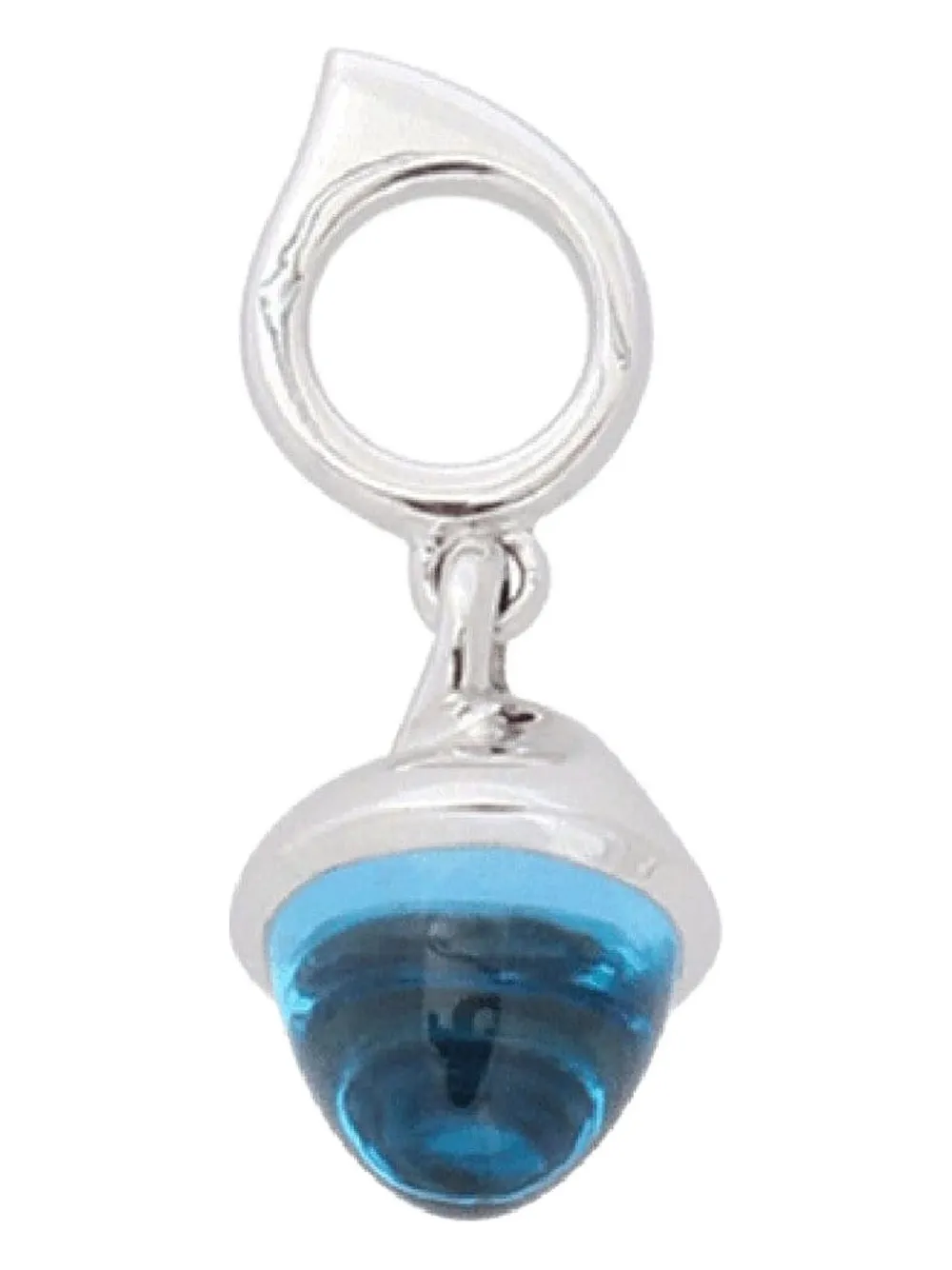

18K white gold Mikado Flamenco topaz pendant TAMARA COMOLLI, серебряный