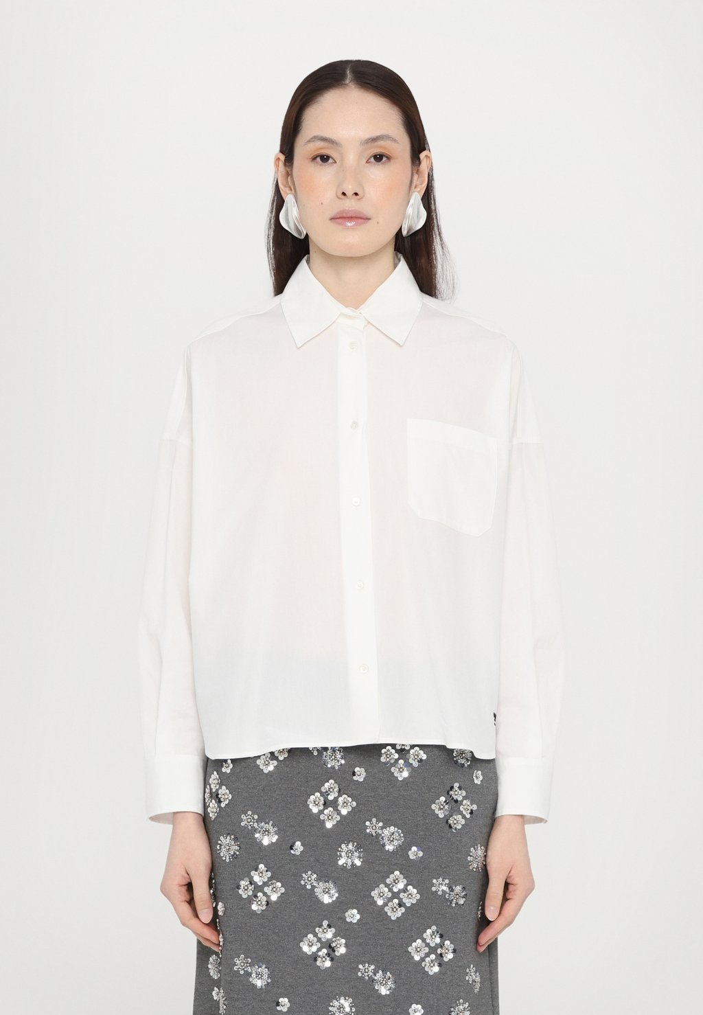 

Блузка на пуговицах AUREO WEEKEND MaxMara, белый