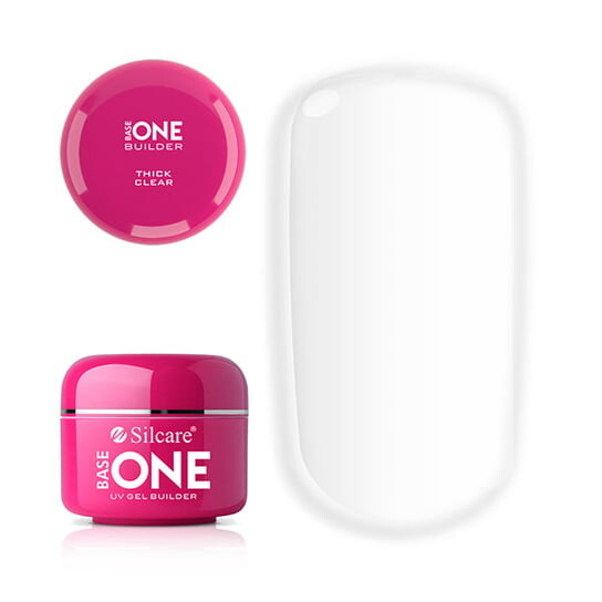 

Бесцветный гель для наращивания ногтей, 50 г Base One Thick Clear, Silcare