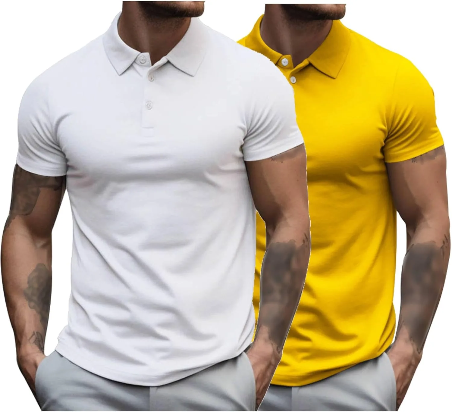 

Мужская поло для гольфа с коротким рукавом QOAAIE