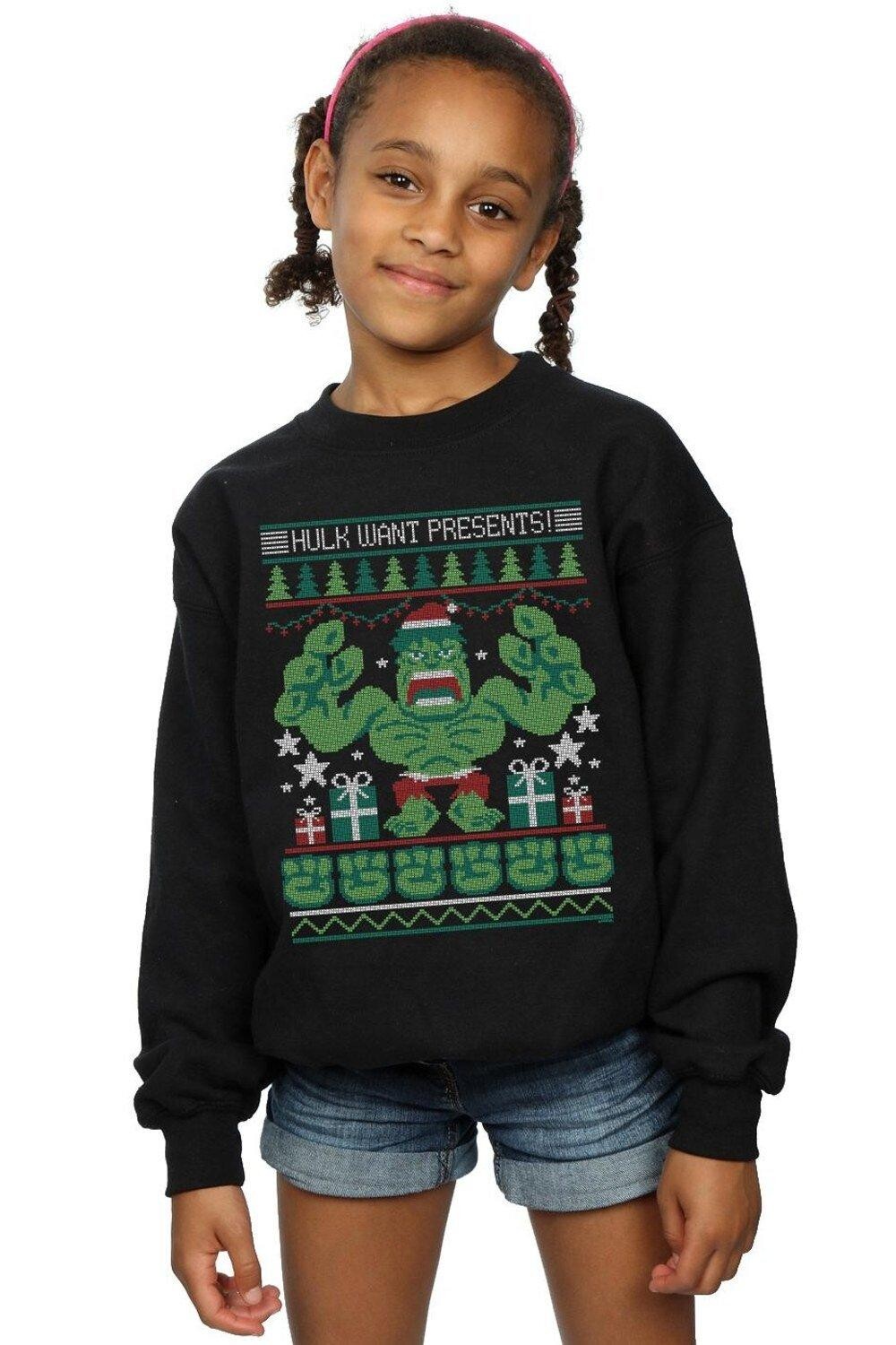 

Hulk Want Presents Толстовка Fair Isle Marvel, черный