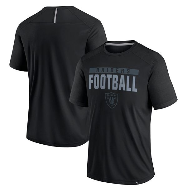 

Мужская черная футболка Las Vegas Raiders Defender Blackout Fanatics