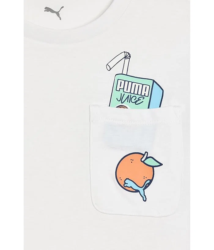 Футболка с карманом Beach Club PUMA Kids, White — фото 3