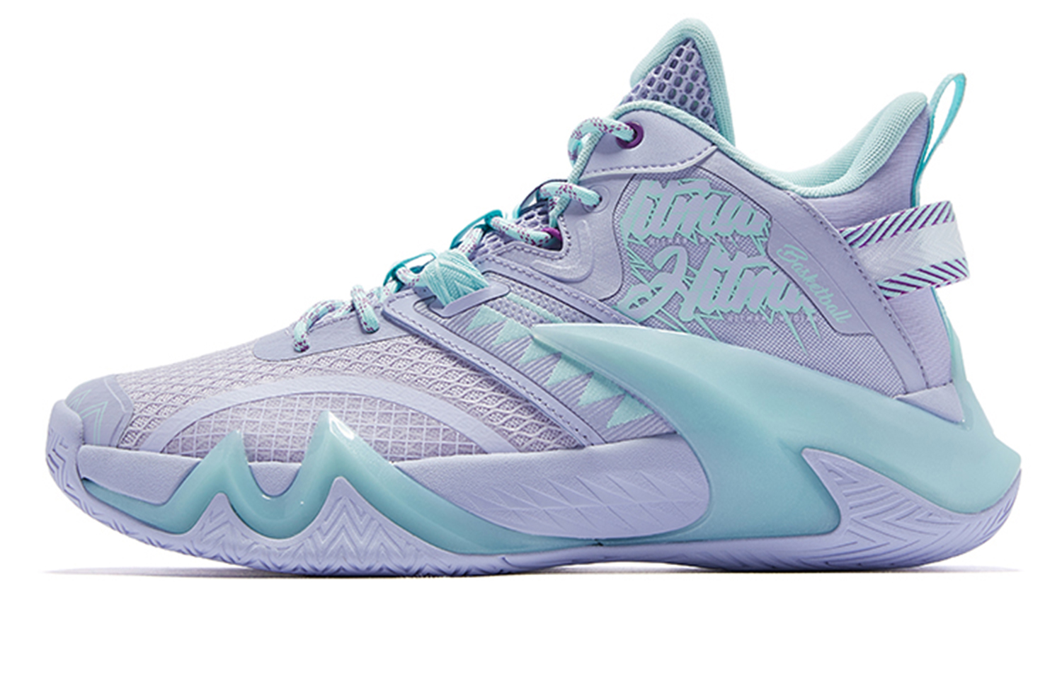 

QIAODAN Кроссовки баскетбольные Mid top мужские Steam Purple