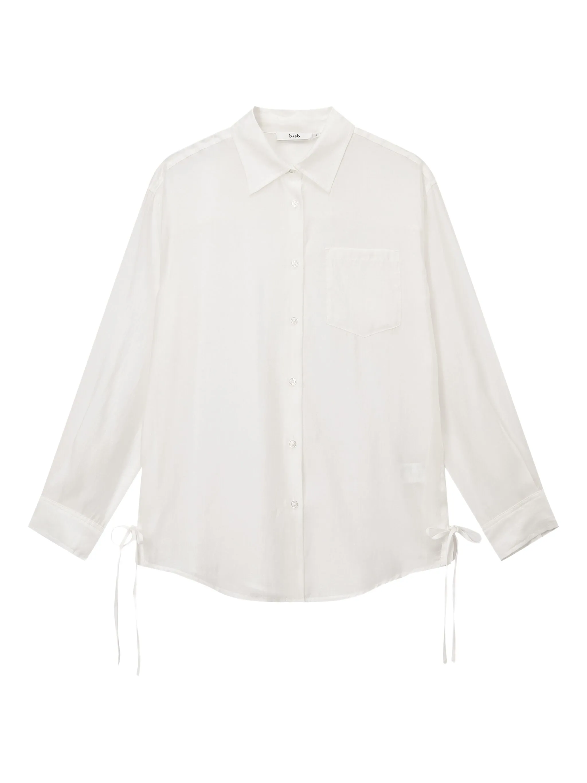 

Рубашка на пуговицах с завязками B+Ab, белый