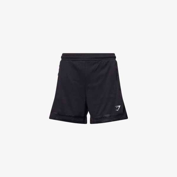 

Варсити перфорированные шорты из плотной ткани с логотипом Gymshark, черный