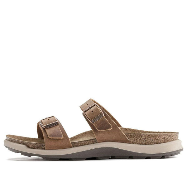 

Тапочки sierra waxy leather narrow fit sandals 'ginger brown' Birkenstock, коричневый