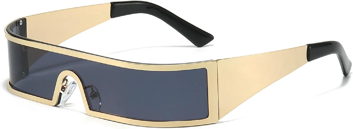 

Ретро женские прямоугольные солнцезащитные очки с обтекаемой формой, модные цельные солнцезащитные очки для мужчин, узкие панк-солнцезащитные очки UV400 mincl, C1