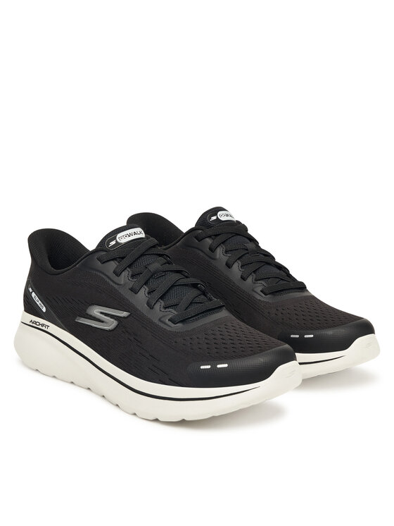 Кроссовки Go Walk Arch Fit N-Joy 217075 BKW Skechers, черный — фото 2