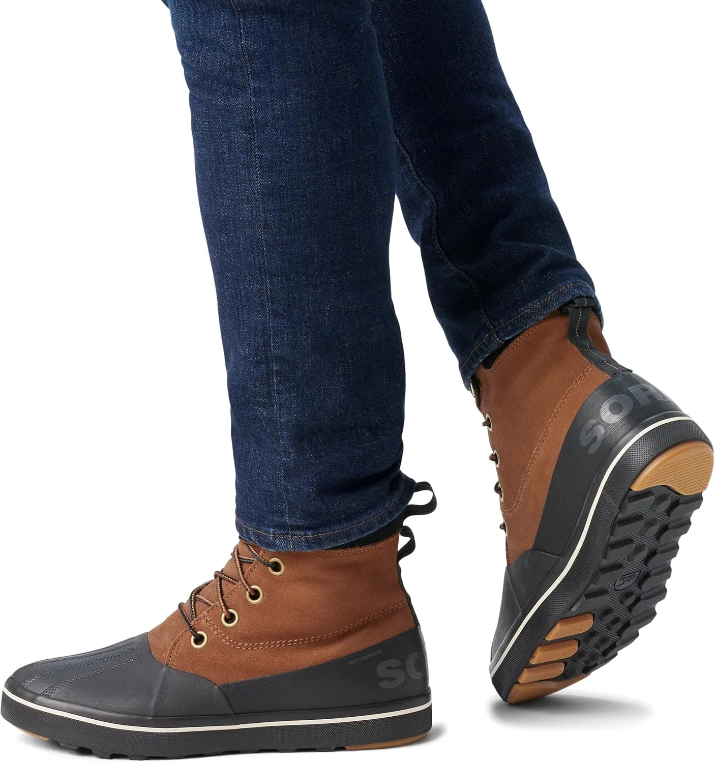 Мужские ботинки Sorel Cheyanne Metro II WP, Velvet Tan Black — фото 2