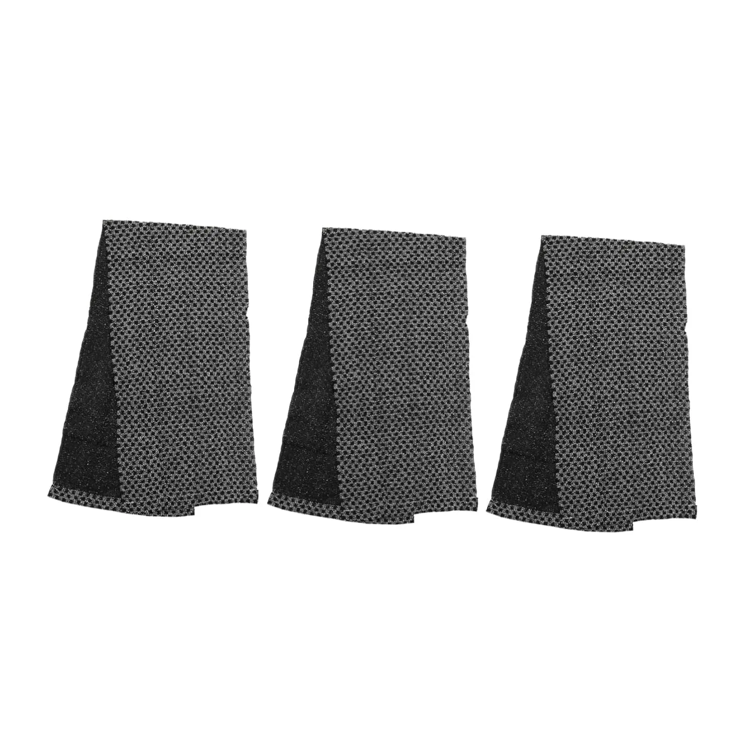 Набор скрабов для тела из полиэстера, Veemoon, 3 шт, 92x22.5x0.5 см, Schwarz