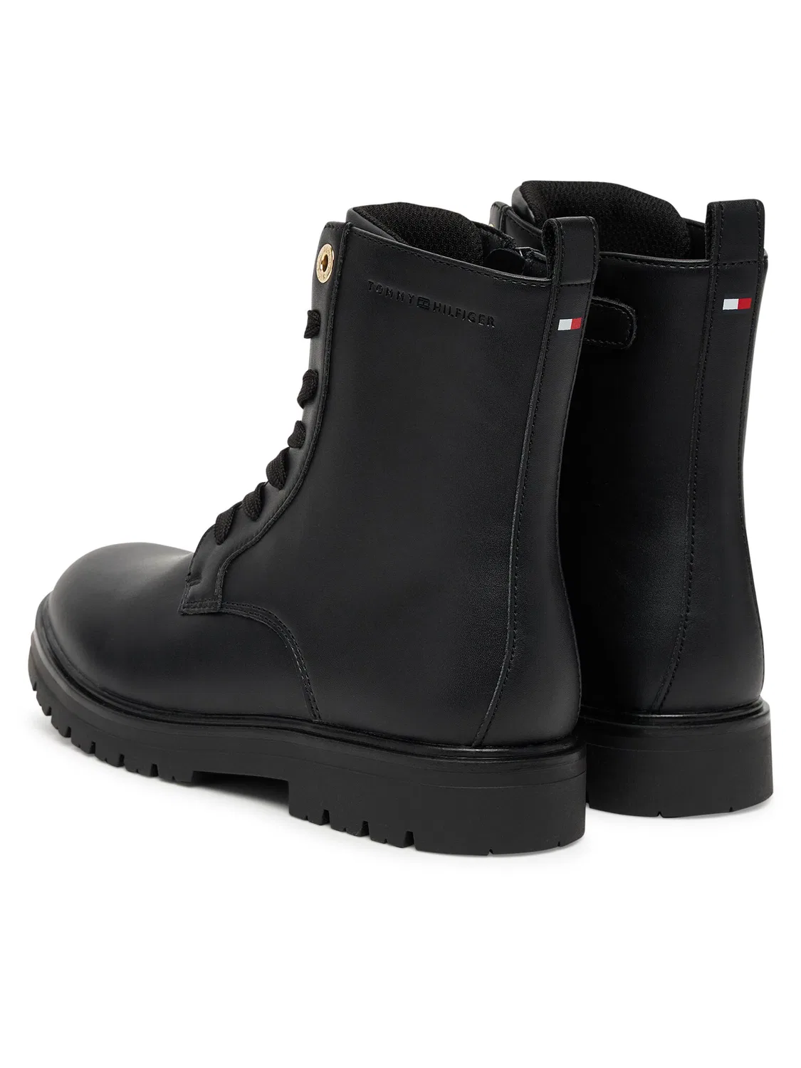 Ботильоны на шнуровке для девочки Lace-Up Bootie Tommy Hilfiger, черный — фото 3