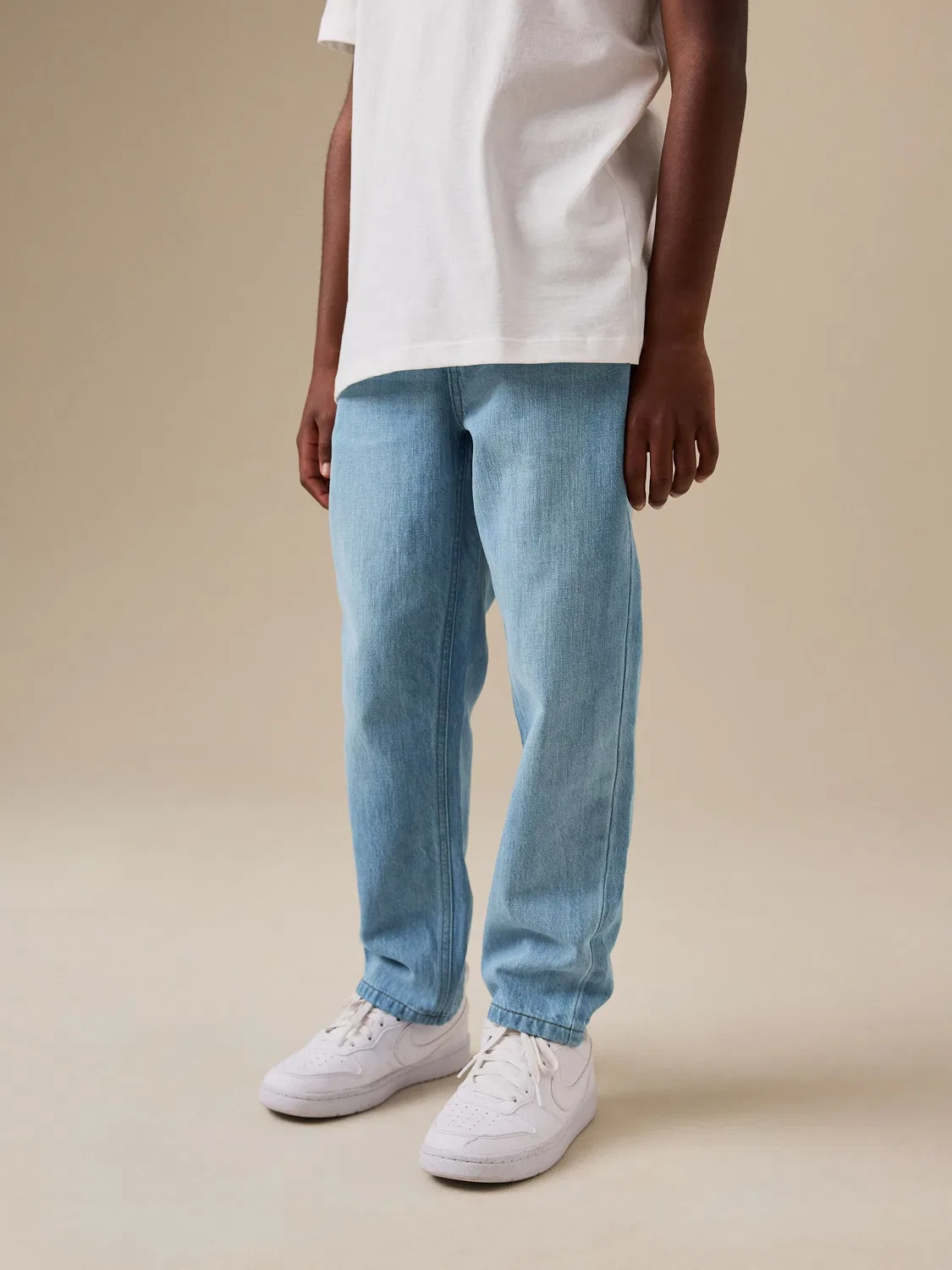 Джинсы из смесового льна и хлопка Next, Mid Blue Denim
