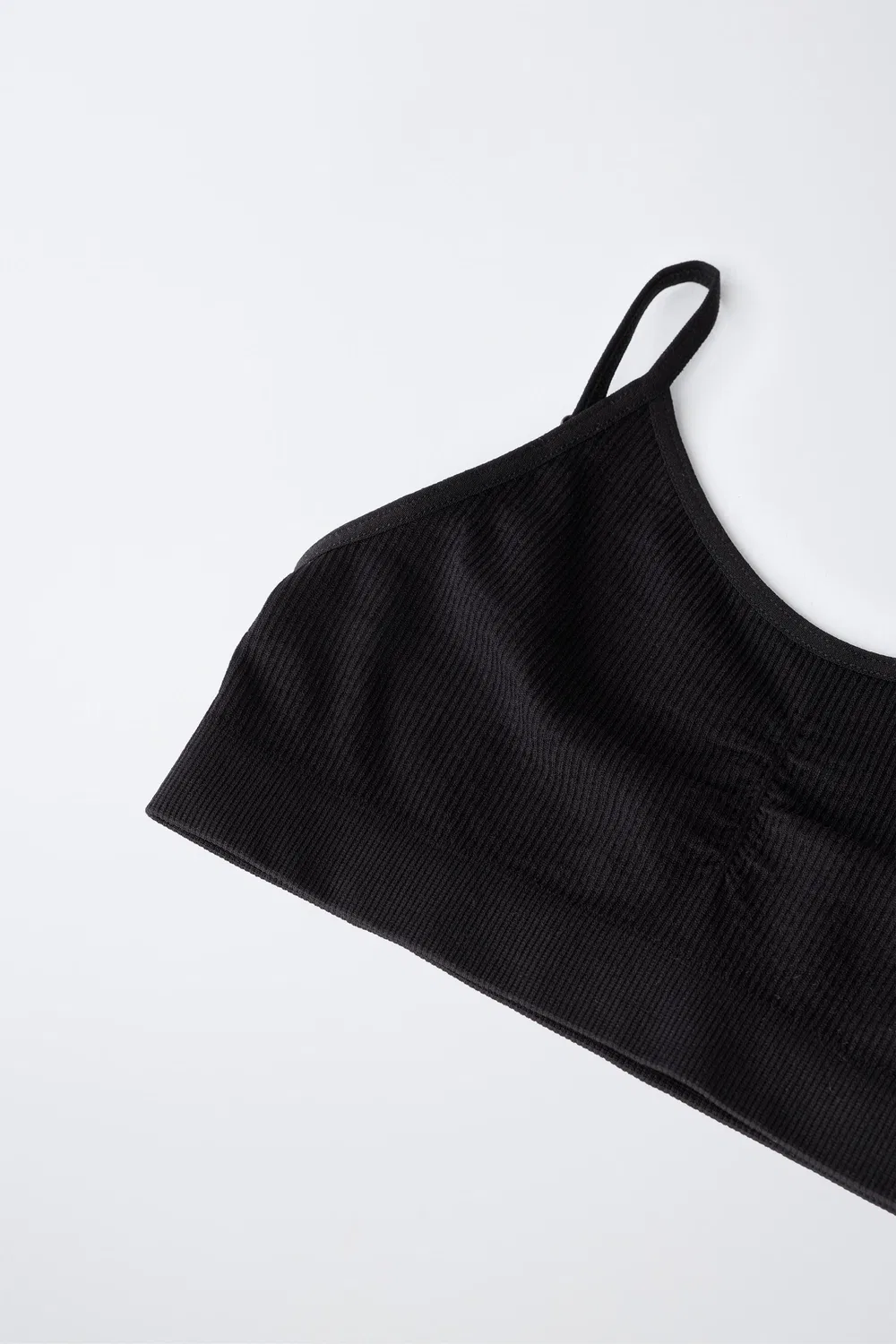 8-14 лет / Комплект из 2 бесшовных топов ZARA, Black/White — фото 2