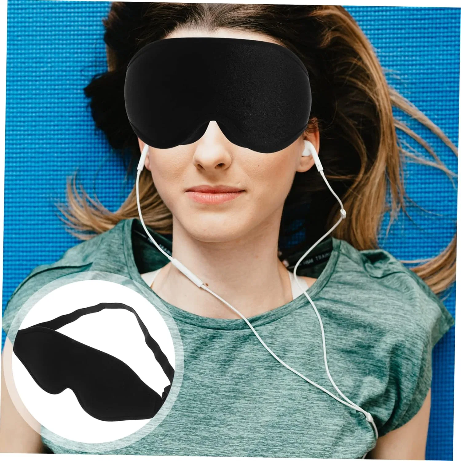 Маска для сна BCOATH Memory Foam Black — фото 3