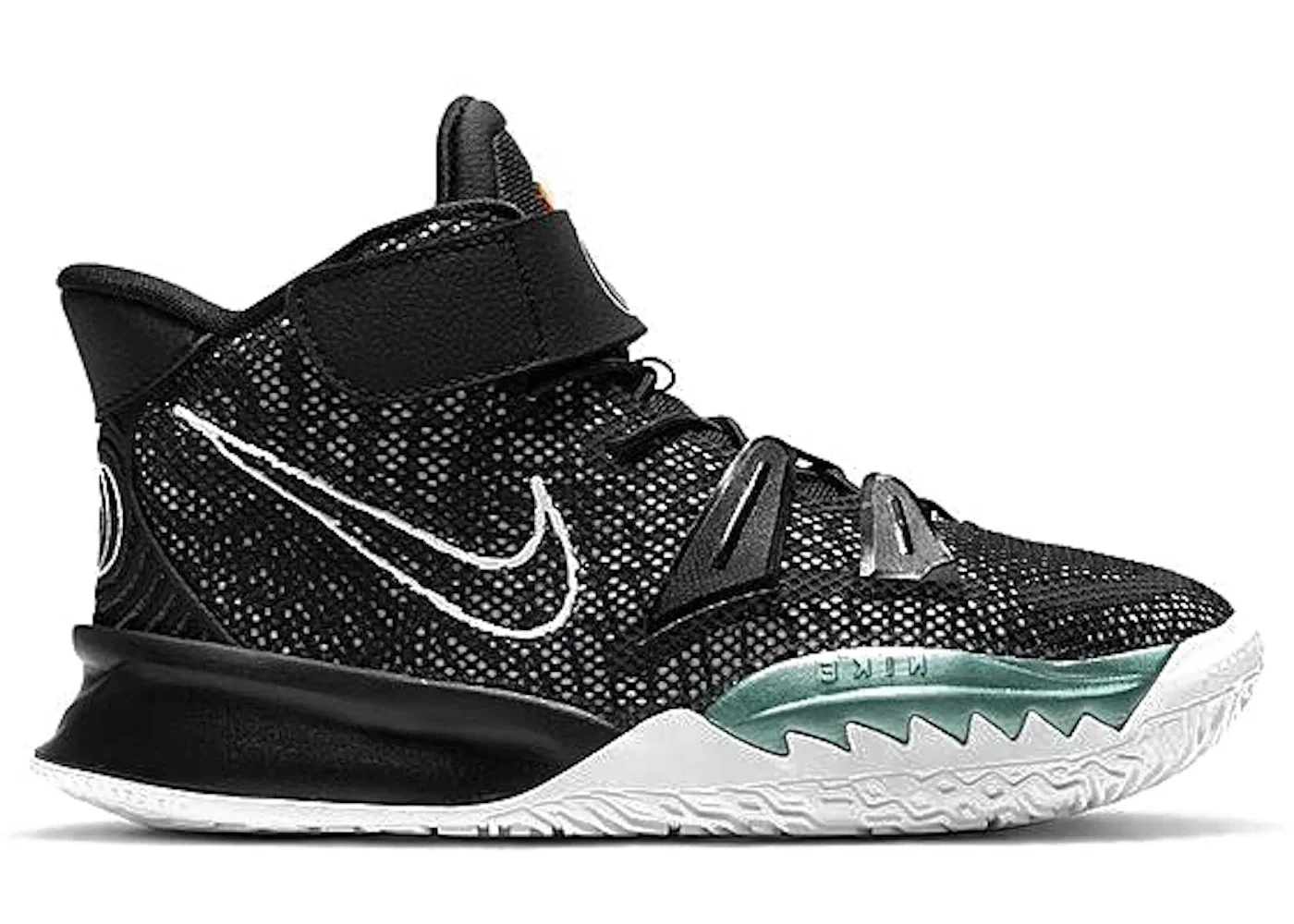 Детские кроссовки для мальчиков Nike Kyrie 7, Black/White/Off Noir/Chile Red