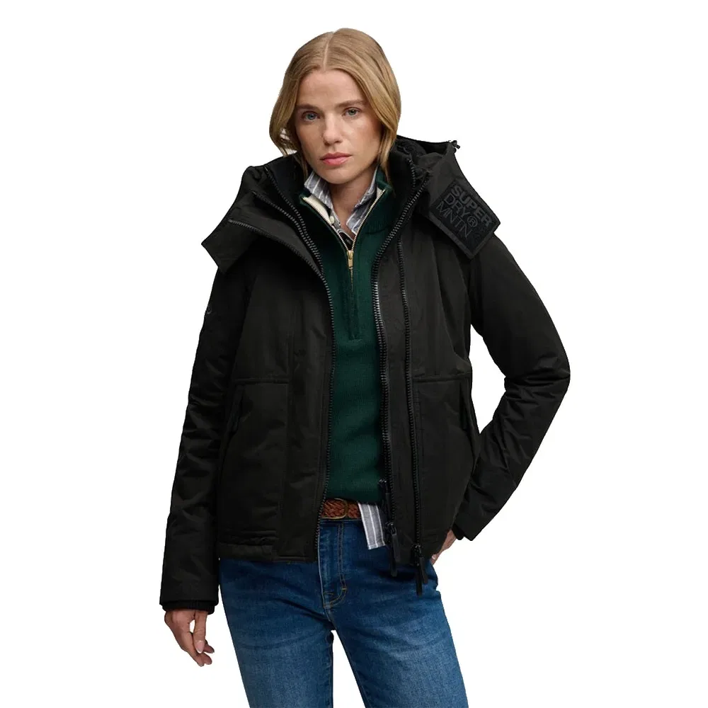 Женская куртка-ветровка с капюшоном Arctic MF Superdry, Black