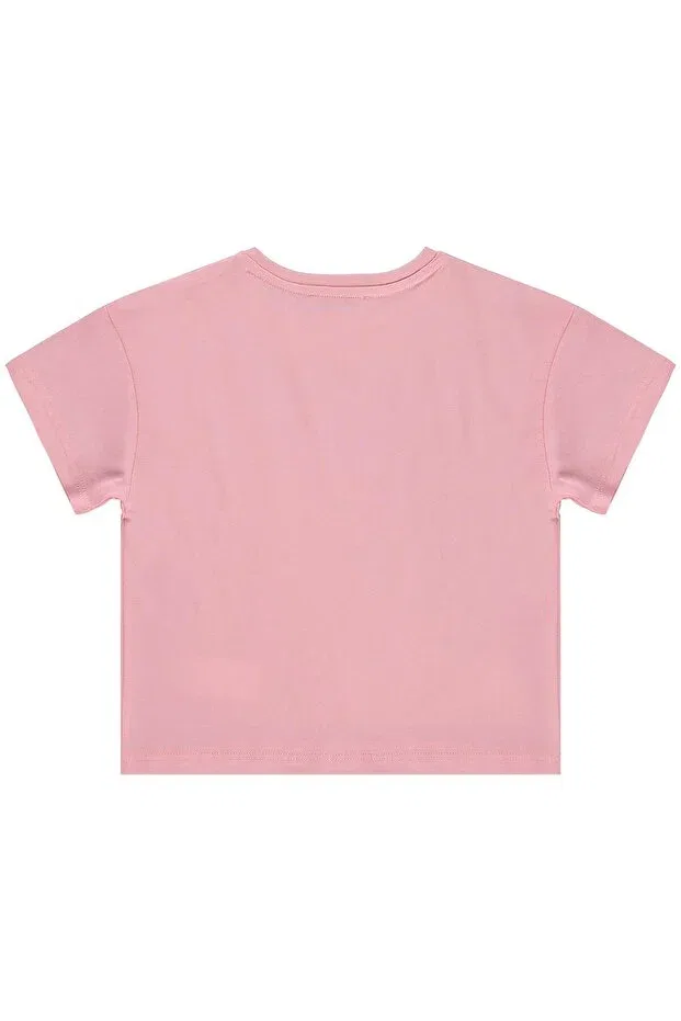 Детская футболка для девочек с принтом Strawberry patterned Civil Girls, Powder — фото 3