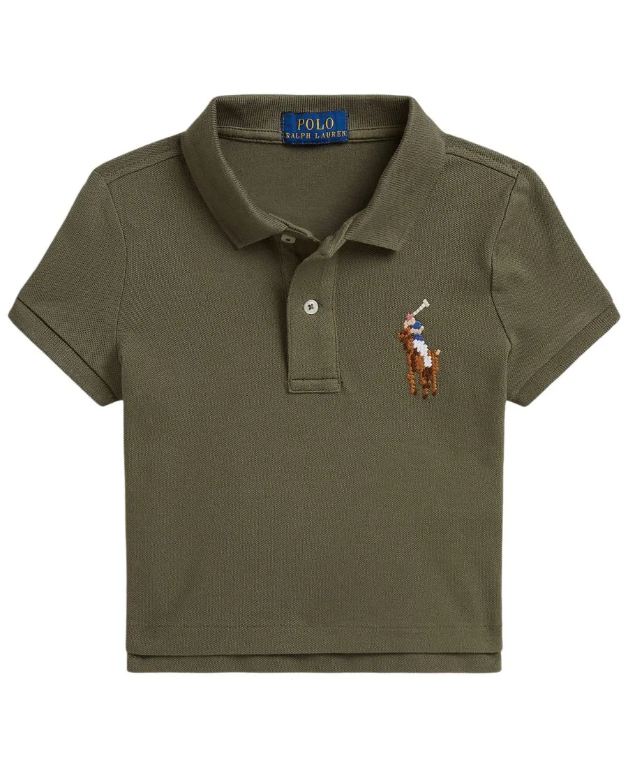 Поло с коротким рукавом Boxy Big Pony Polo Ralph Lauren, Cruise Olive