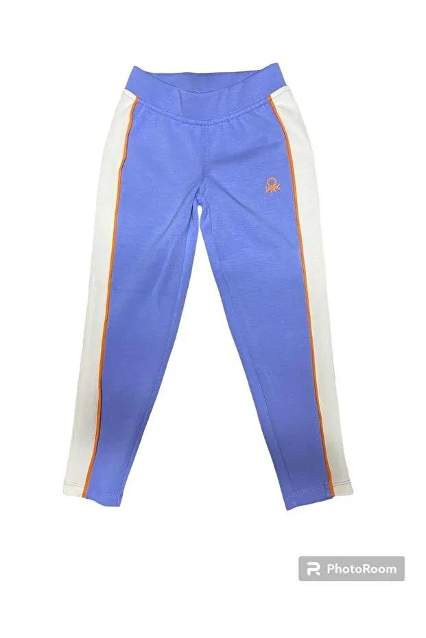 Детские леггинсы для девочек из экокожи Benetton, Purple