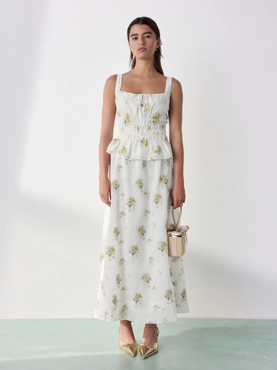 Юбка макси слоеная Tabitha Simmons X Next, Neutral Floral