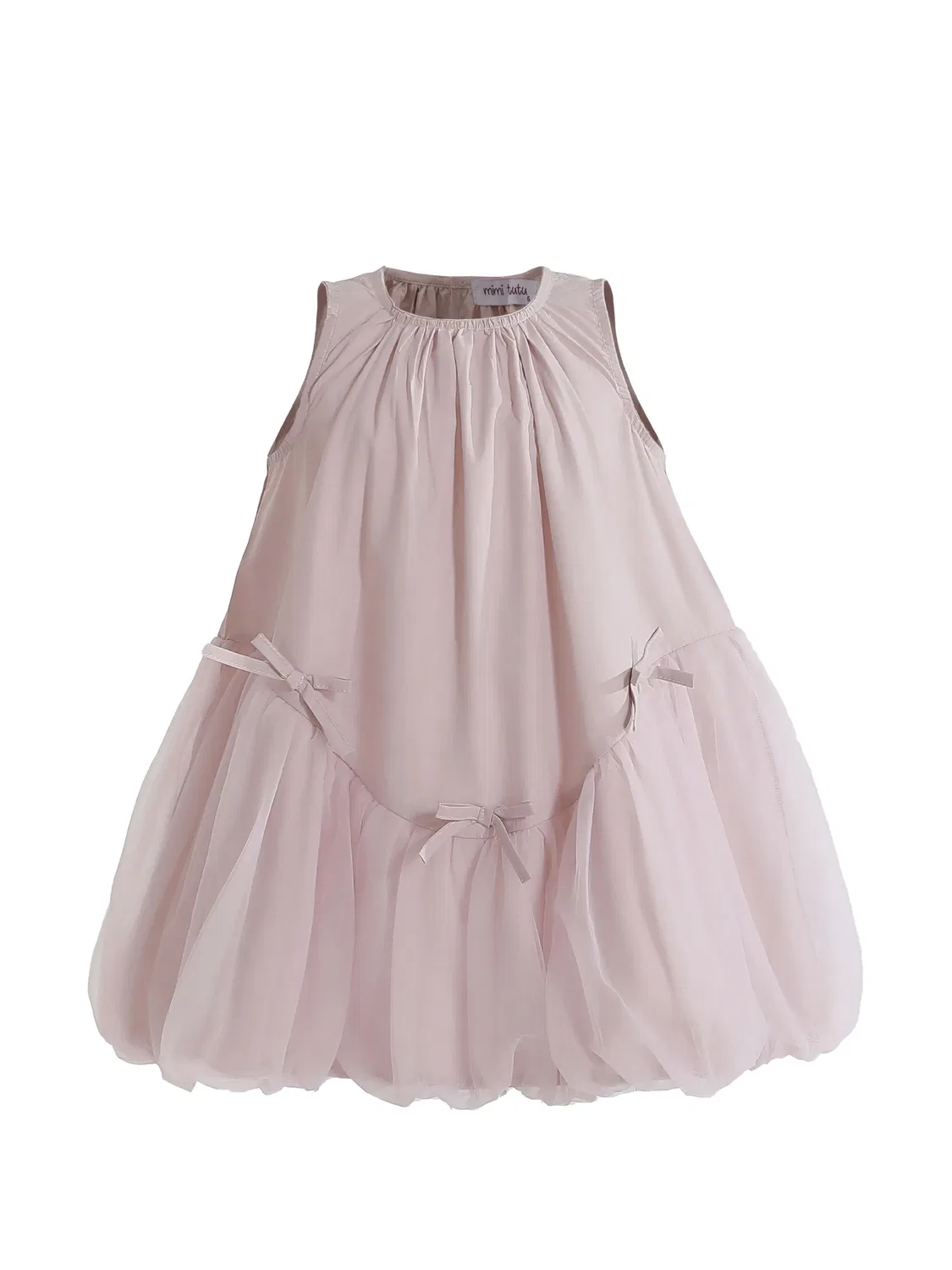 Многослойное платье с бантом Mimi Tutu, розовый