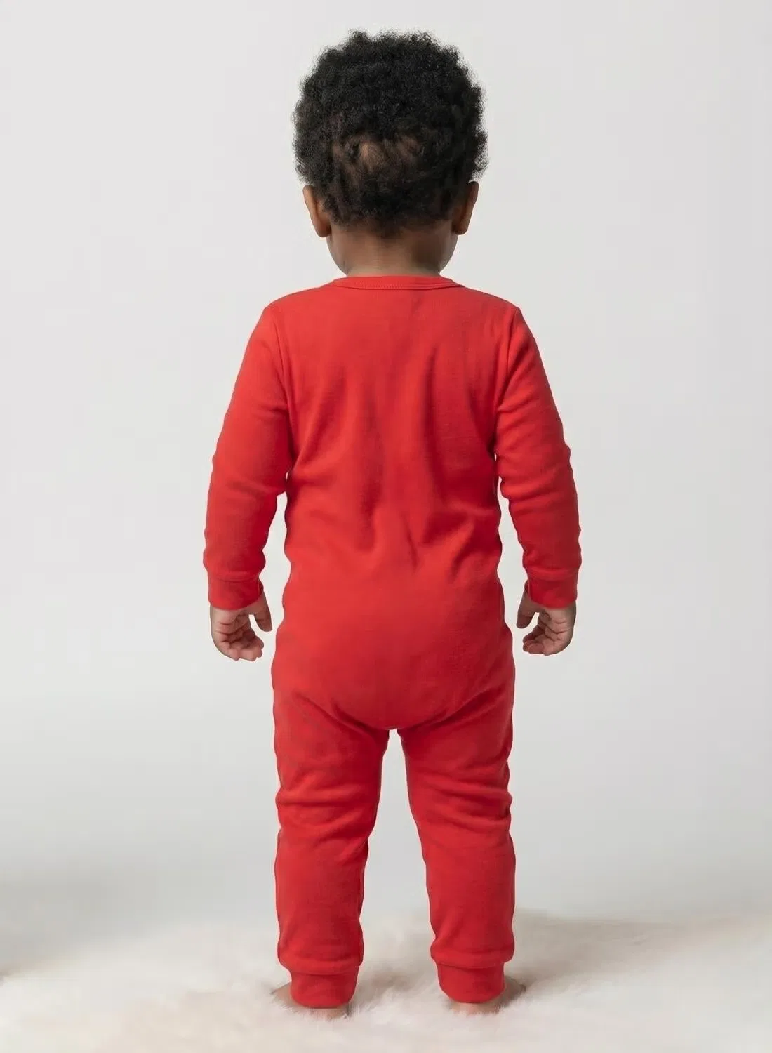Боди-комбинезон с принтом гусеницы Baby tiny crawler caterpillar Babyqlo, красный — фото 2