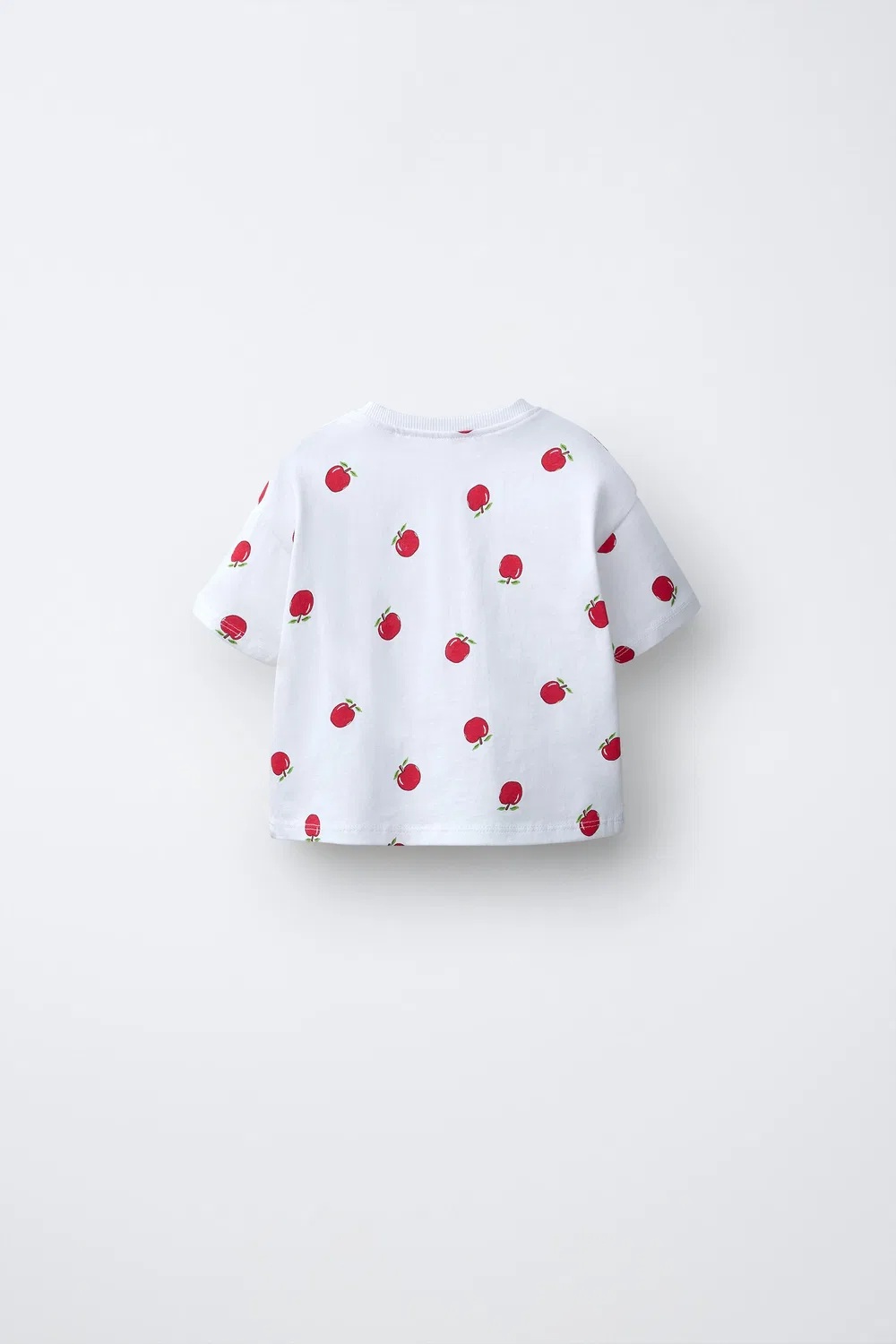 Набор из 2 однотонных и принтованных футболок ZARA, White/Red — фото 3
