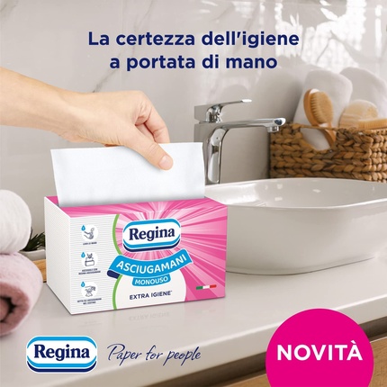 Средство для снятия макияжа Regina — Одноразовые полотенца, упаковка из , практичные и гигиеничные — фото 3