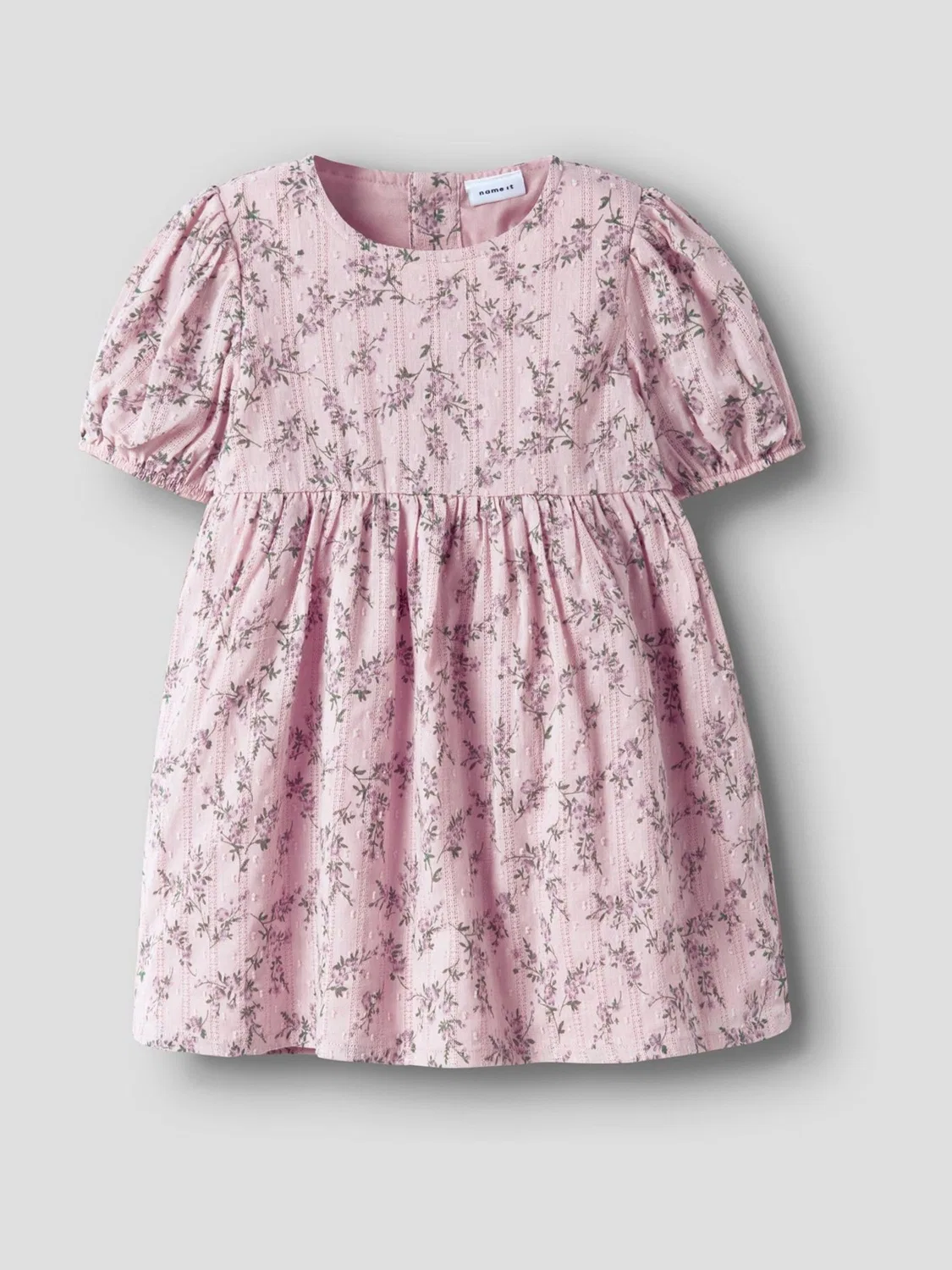 Платье с цветочным принтом, Smock Name It, розовый