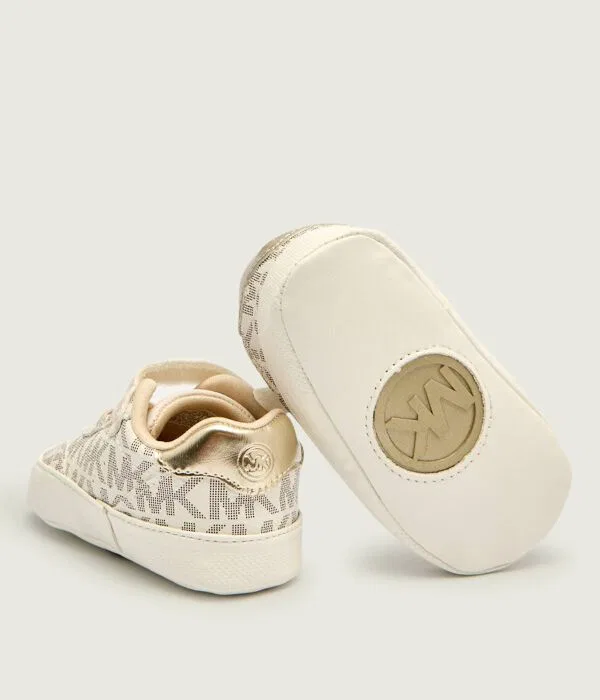 Детские туфли для первых шагов из искусственной кожи Baby Scotty Michael Kors Kids, Écru — фото 4