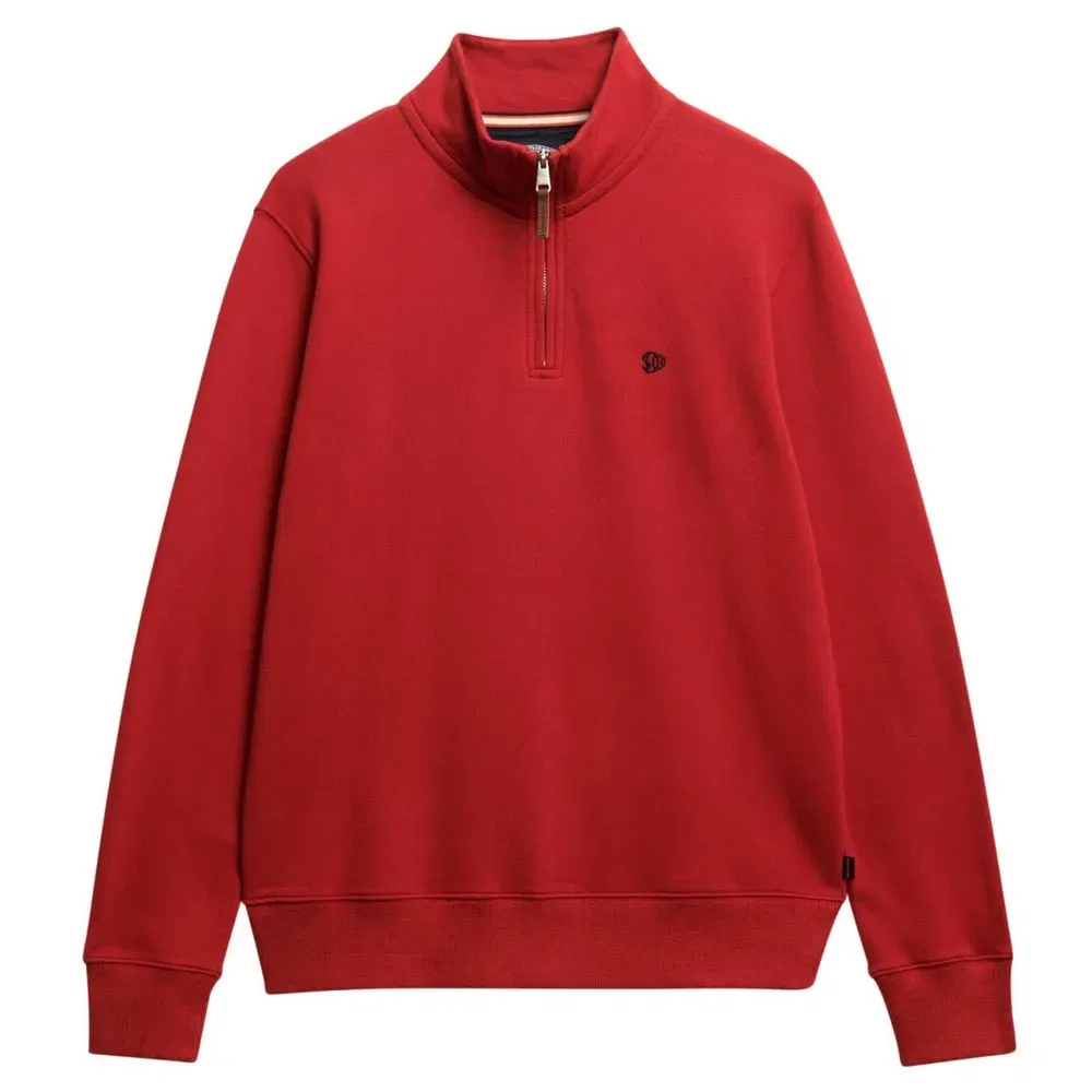 Свитер с полузастежкой Superdry Preppy, красный — фото 3