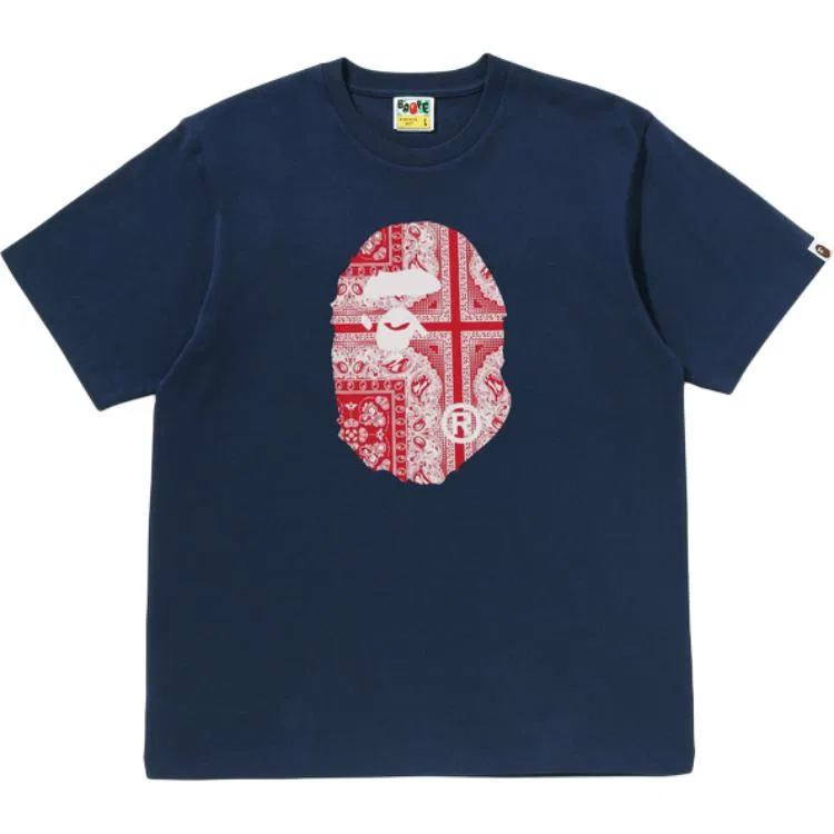 Детская футболка унисекс с коротким рукавом A BATHING APE, Marine Blue