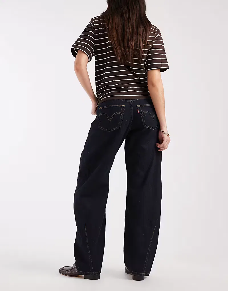 Джинсы Levi's Cinch Barrel из денима, черный — фото 2