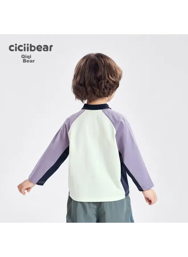 Лонгслив с длинным рукавом Qiqixiong Ciciibear, фиолетовый