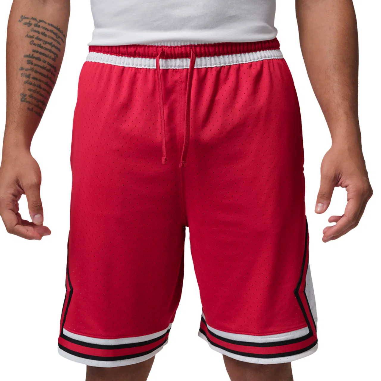 Мужские шорты Dri-FIT SPT 9" Diamond Jordan, цвет White/Gym Red