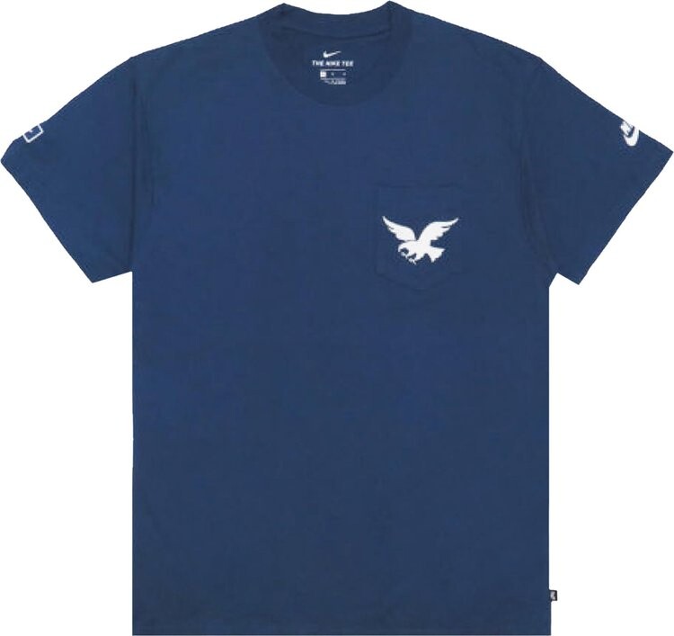 Футболка Nike SB x Parra USA Federation Kit T-Shirt 'Brave Blue/White', синий — фото 2