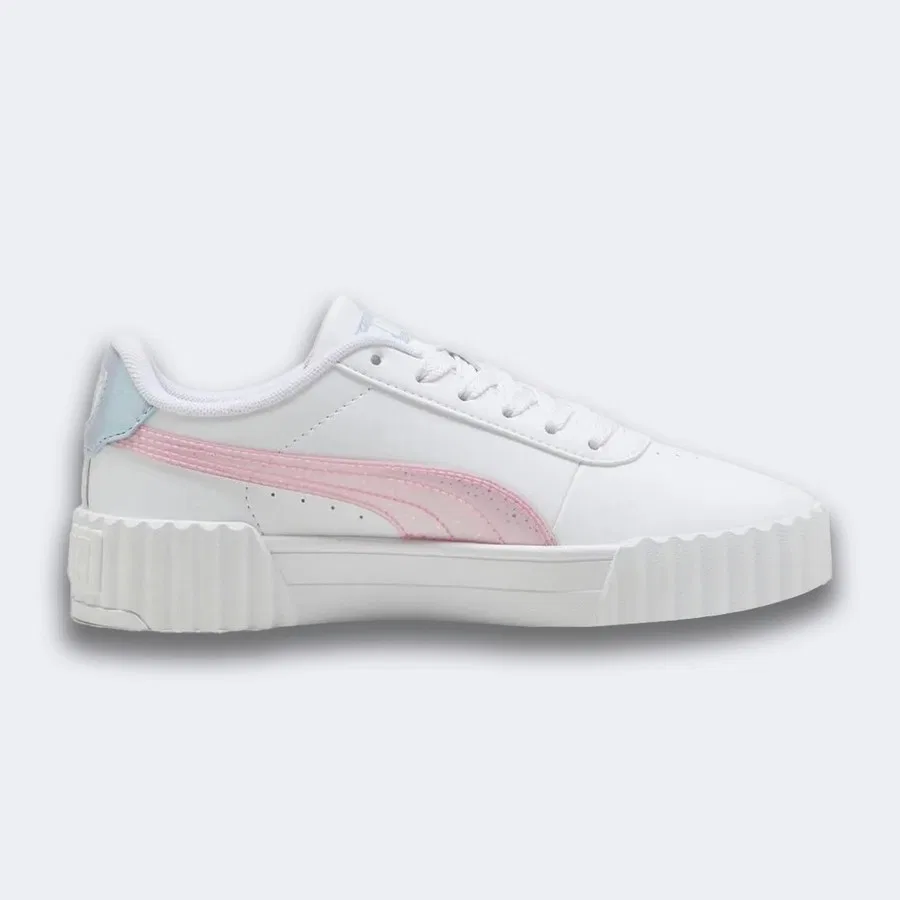 Кроссовки повседневные с текстильным верхом Puma Carina 3.0 Blurry Dreams Jr, Белый