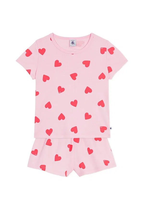 Женский пижамный комплект из хлопка Petit Bateau, персиковый — фото 3
