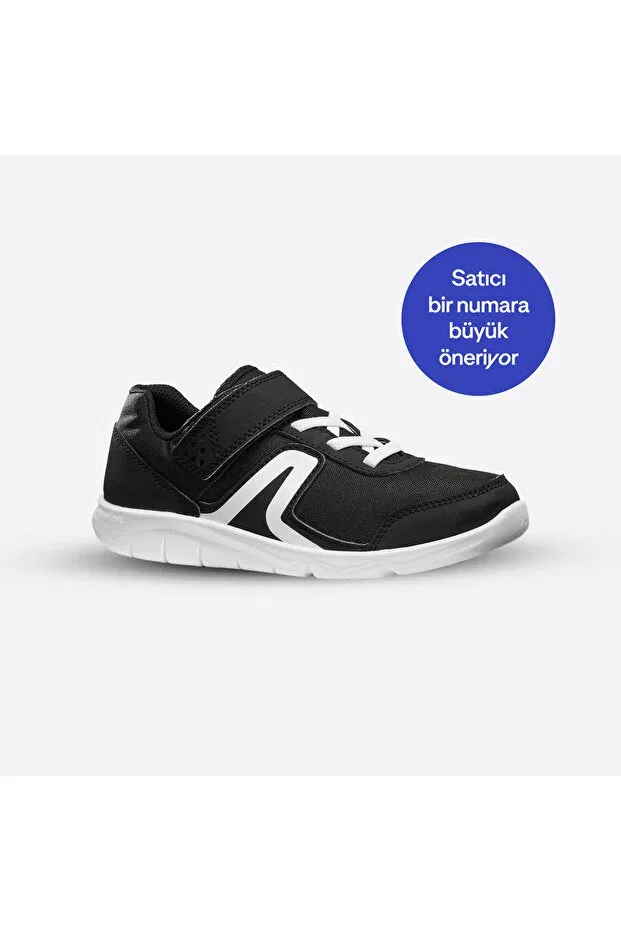 Детские кроссовки для девочек на липучке Decathlon, Black/White