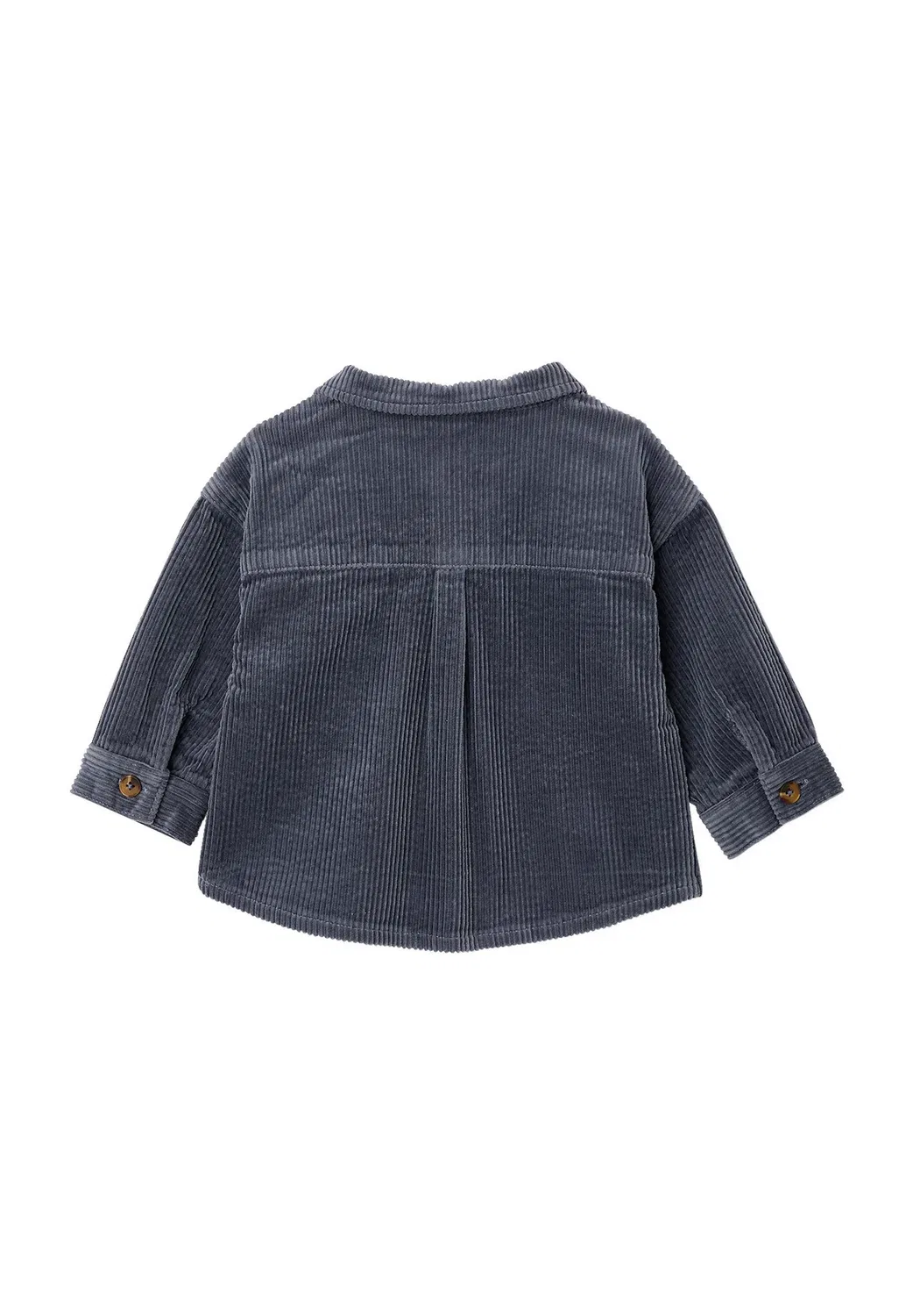 Cord-Hemdjacke baby jungen mit knopfleiste - рубашка Vertbaudet, Graublau — фото 2