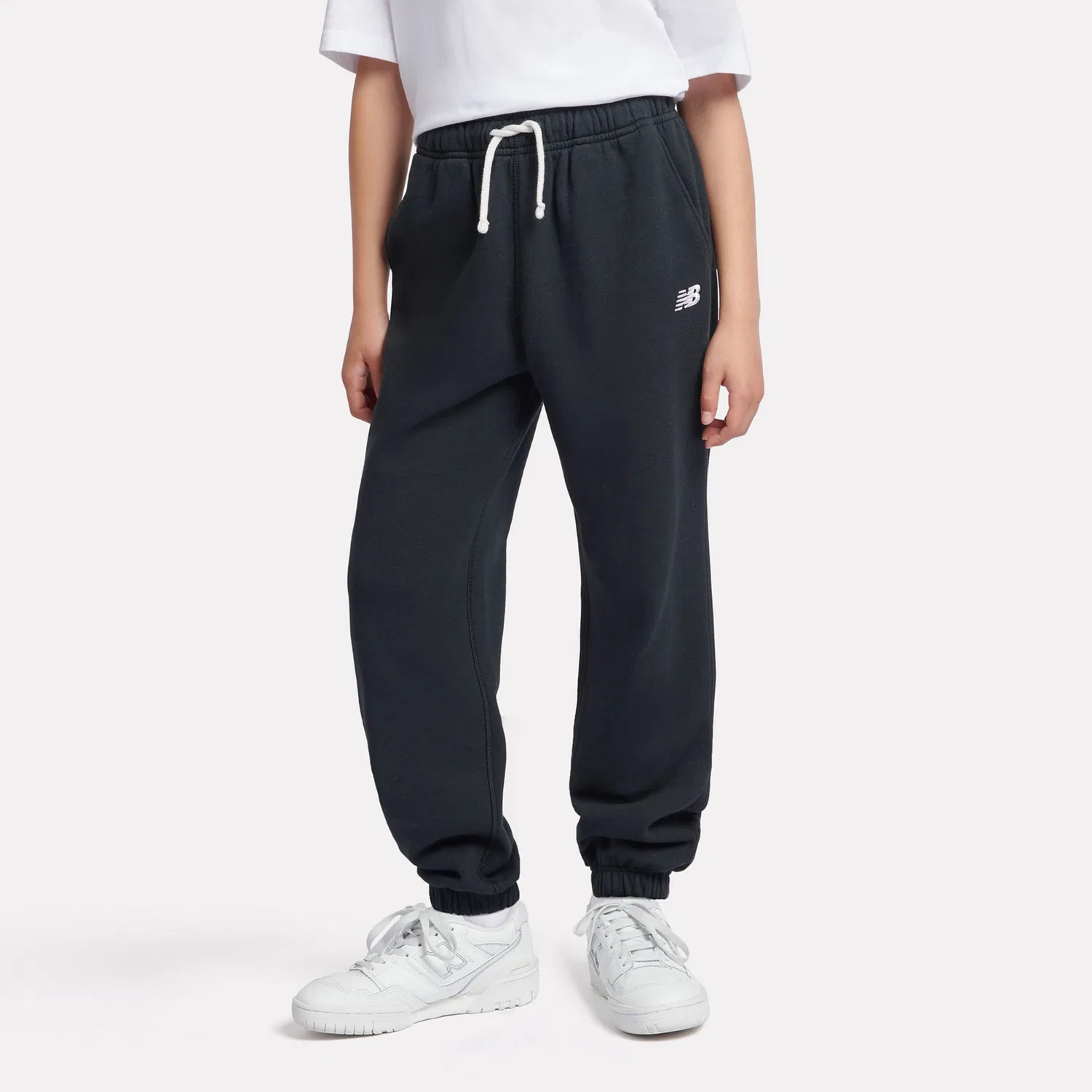 Детские джоггеры свободного кроя с вышивкой FT Small Logo New Balance, Black