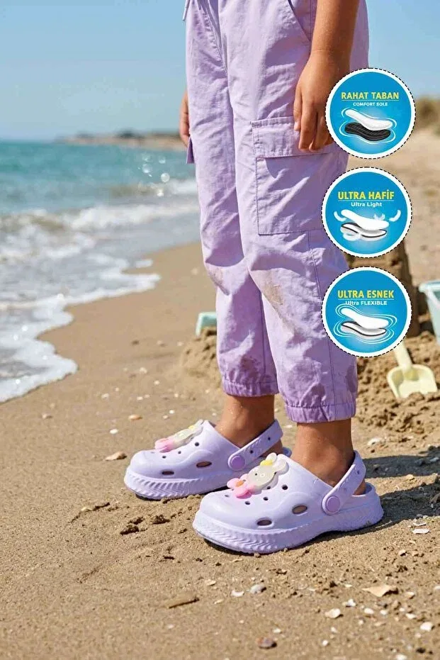 Детские сабо для девочек из ЭВА Walkway, Lilac