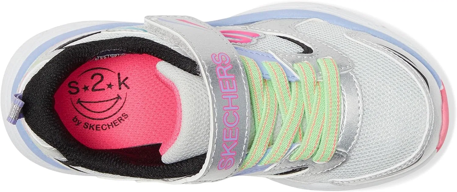 Детские кроссовки для девочек Vintage Tread Skechers, Silver/Multi — фото 2